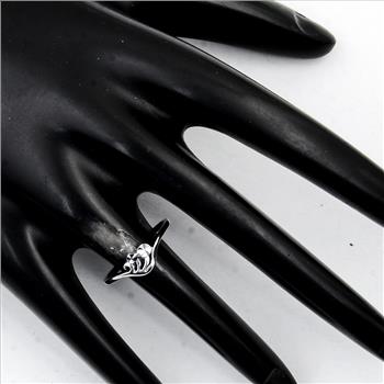 NO RESERVE 0.00 Ct Plain 925 Sterling Silver Ring