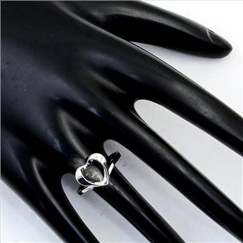 NO RESERVE 0.00 Ct Plain 925 Sterling Silver Ring