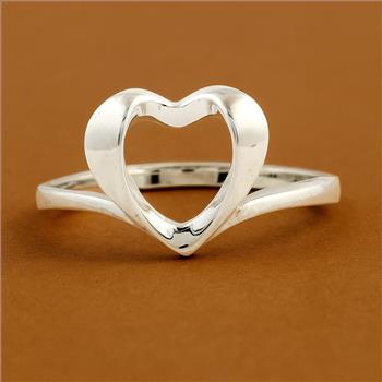 NO RESERVE 0.00 Ct Plain 925 Sterling Silver Ring