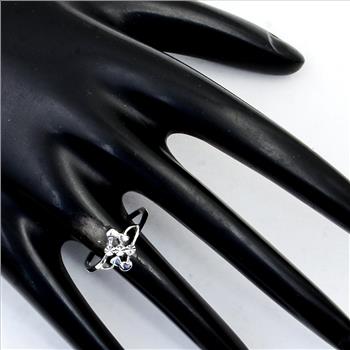 NO RESERVE 0.00 Ct Plain 925 Sterling Silver Ring