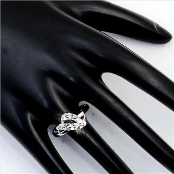 NO RESERVE 0.00 Ct Plain 925 Sterling Silver Ring