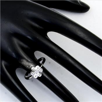 NO RESERVE 0.00 Ct Plain 925 Sterling Silver Ring