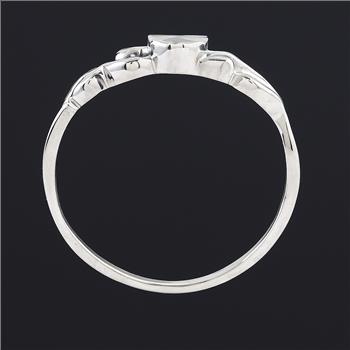 NO RESERVE 0.00 Ct Plain 925 Sterling Silver Ring