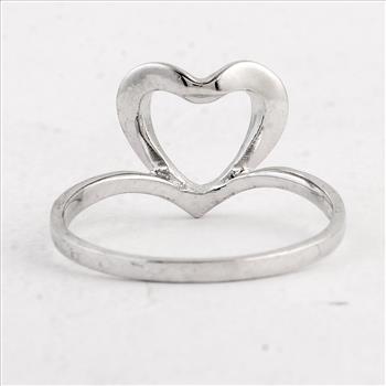 NO RESERVE 0.00 Ct Plain 925 Sterling Silver Ring