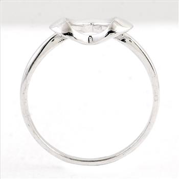 NO RESERVE 0.00 Ct Plain 925 Sterling Silver Ring