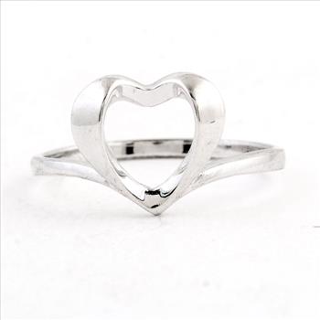 NO RESERVE 0.00 Ct Plain 925 Sterling Silver Ring
