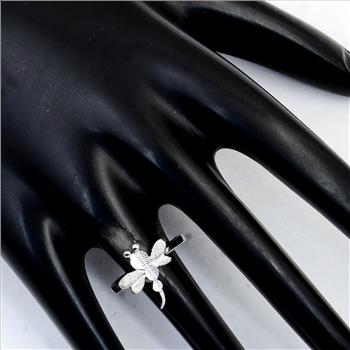 NO RESERVE 0.00 Ct Plain 925 Sterling Silver Ring