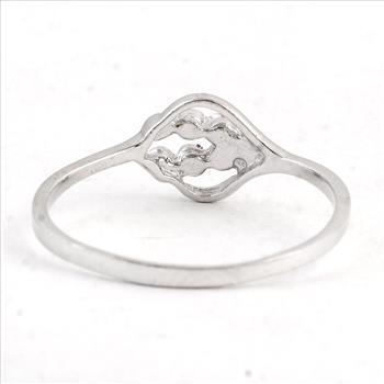 NO RESERVE 0.00 Ct Plain 925 Sterling Silver Ring