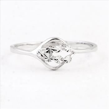 NO RESERVE 0.00 Ct Plain 925 Sterling Silver Ring