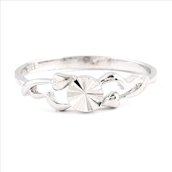 NO RESERVE 0.00 Ct Plain 925 Sterling Silver Ring