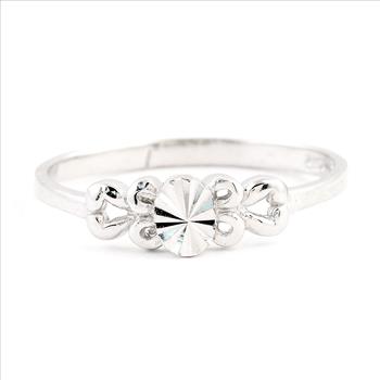 NO RESERVE 0.00 Ct Plain 925 Sterling Silver Ring