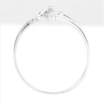 NO RESERVE 0.00 Ct Plain 925 Sterling Silver Ring