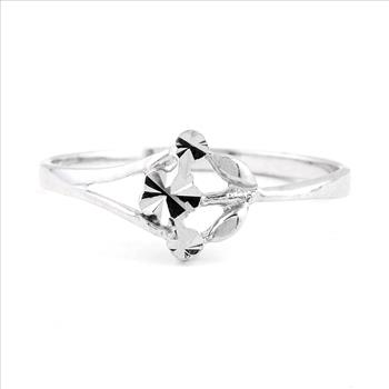 NO RESERVE 0.00 Ct Plain 925 Sterling Silver Ring