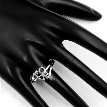 NO RESERVE 0.00 Ct Plain 925 Sterling Silver Ring