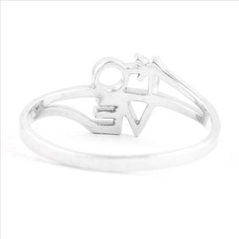 NO RESERVE 0.00 Ct Plain 925 Sterling Silver Ring