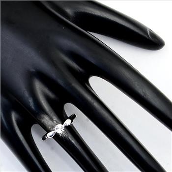 NO RESERVE 0.00 Ct Plain 925 Sterling Silver Ring