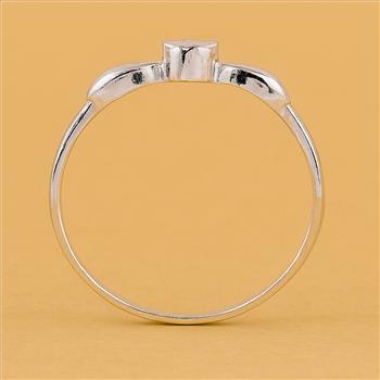 NO RESERVE 0.00 Ct Plain 925 Sterling Silver Ring