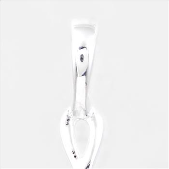 NO RESERVE 0.12 Ct Round Peridot, 925 Sterling Silver Pendant