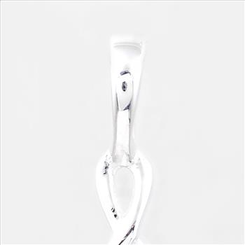 NO RESERVE 0.13 Ct Round Black Spinal, 925 Sterling Silver Pendant