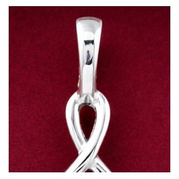 NO RESERVE 0.13 Ct Round Black Spinal, 925 Sterling Silver Pendant