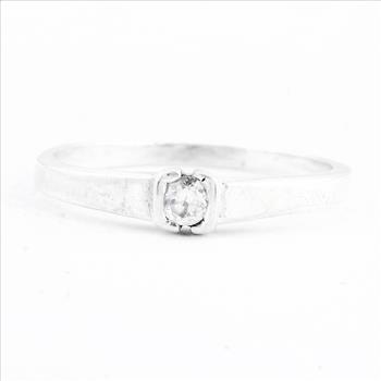NO RESERVE 0.15 Ct Cubic Zirconia 925 Sterling Silver Ring