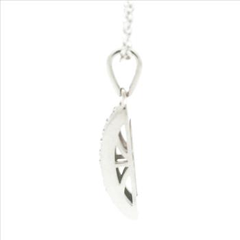 NO RESERVE 0.16 Ct Round Diamond 925 Silver Pendant