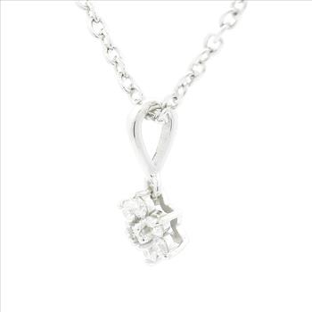 NO RESERVE 0.18 Ct Round Lab Grown Diamond 925 Silver Pendant