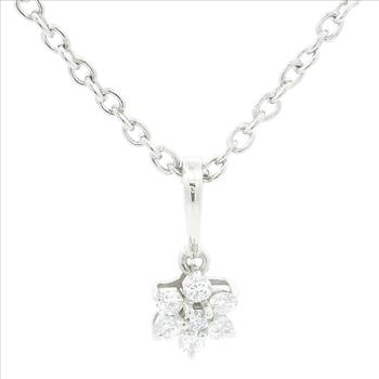 NO RESERVE 0.18 Ct Round Lab Grown Diamond 925 Silver Pendant