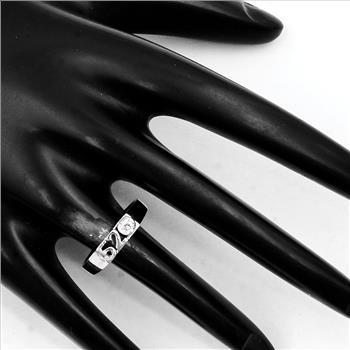 NO RESERVE 0.20 Ct Cubic Zirconia 925 Sterling Silver Ring