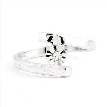 NO RESERVE 0.20 Ct Cubic Zirconia 925 Sterling Silver Ring