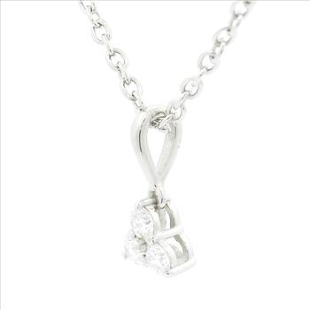NO RESERVE 0.20 Ct Round Lab Grown Diamond 925 Silver Pendant