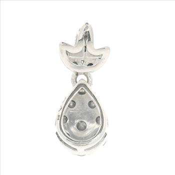 NO RESERVE 0.21 Ct Round Diamond 925 Sterling Silver Pendant