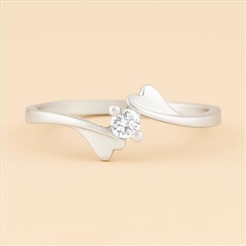 NO RESERVE 0.22 Ct Cubic Zirconia 925 Sterling Silver Ring