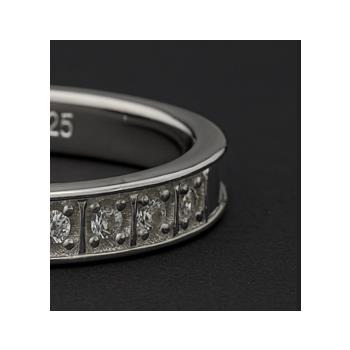 NO RESERVE 0.26 Ct Round Cubic Zirconia 925 Sterling Silver Ring