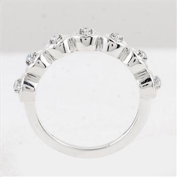 NO RESERVE 0.27 Ct Round Cubic Zirconia 925 Sterling Silver Ring
