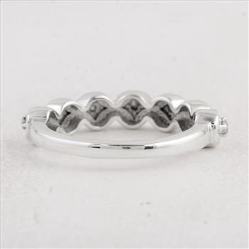 NO RESERVE 0.27 Ct Round Cubic Zirconia 925 Sterling Silver Ring