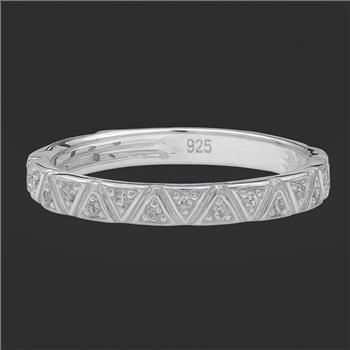 NO RESERVE 0.30 Ct Round Cubic Zirconia 925 Sterling Silver Ring