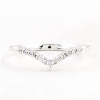NO RESERVE 0.30 Ct Round Cubic Zirconia 925 Sterling Silver Ring