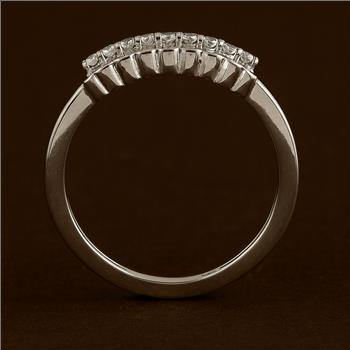 NO RESERVE 0.31 Ct Round Cubic Zirconia 925 Sterling Silver Ring