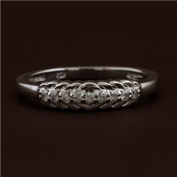 NO RESERVE 0.31 Ct Round Cubic Zirconia 925 Sterling Silver Ring