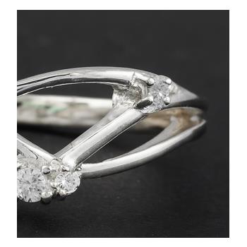 NO RESERVE 0.31 Ct Round Cubic Zirconia 925 Sterling Silver Ring