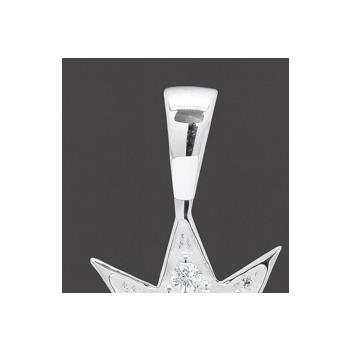 NO RESERVE 0.33 Ct Round Cubic Zirconia 925 Sterling Silver Pendant