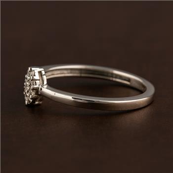 NO RESERVE 0.35 Ct Round Cubic Zirconia 925 Sterling Silver Ring