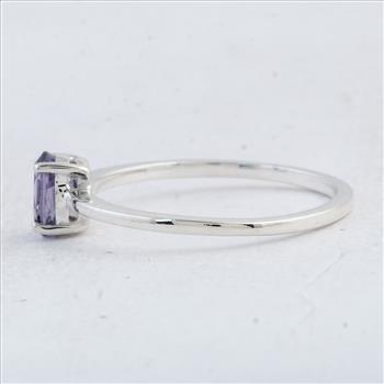 NO RESERVE 0.41 Ct Oval Amethyst 925 Sterling Silver Ring
