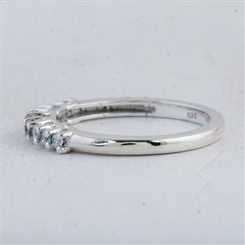 NO RESERVE 0.44 Ct Round Peridot 925 Sterling Silver Ring