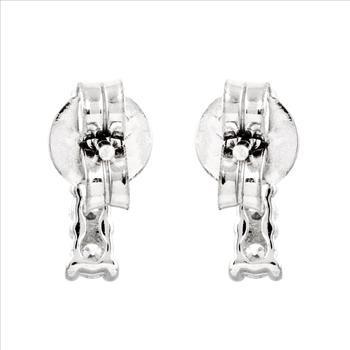 NO RESERVE 0.45 Ct Round Lab Grown Diamond 925 Silver Earrings