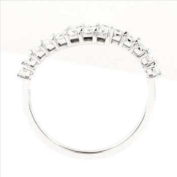 NO RESERVE 0.46 Ct Round Lab Grown Diamond 925 Silver Ring