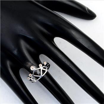 NO RESERVE 0.49 Ct Cubic Zirconia 925 Sterling Silver Ring