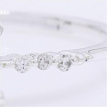 NO RESERVE 0.49 Ct Octagon Peridot, Cubic Zirconia 925 Sterling Silver Ring