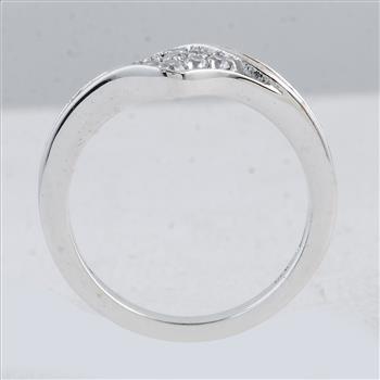 NO RESERVE 0.49 Ct Round Cubic Zirconia 925 Sterling Silver Ring